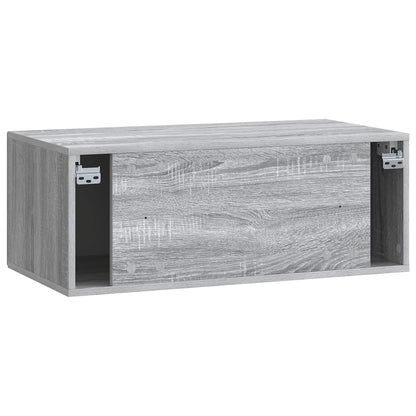 Wall-Mounted TV Cabinet Grey Sonoma 78.5 x 41 x 30 cm