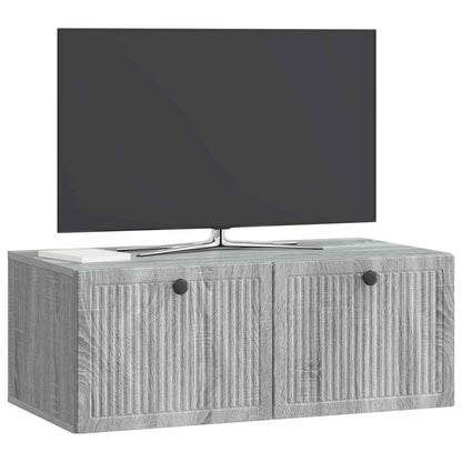 Wall-Mounted TV Cabinet Grey Sonoma 78.5 x 41 x 30 cm