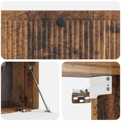 Wall-Mounted TV Cabinet Wall-mounted Old Wood 78.5 x 41 x 30 cm
