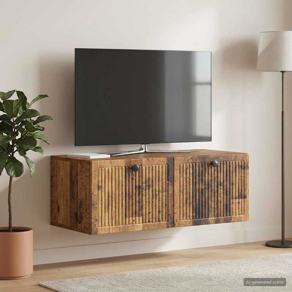 Wall-Mounted TV Cabinet Wall-mounted Old Wood 78.5 x 41 x 30 cm