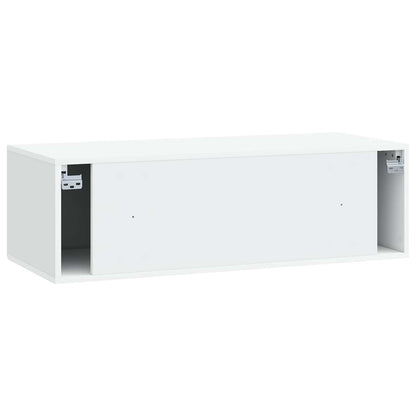 Wall-Mounted TV Cabinet White 98 x 41 x 30 cm Engineered Wood
