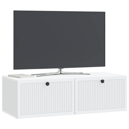 Wall-Mounted TV Cabinet White 98 x 41 x 30 cm Engineered Wood