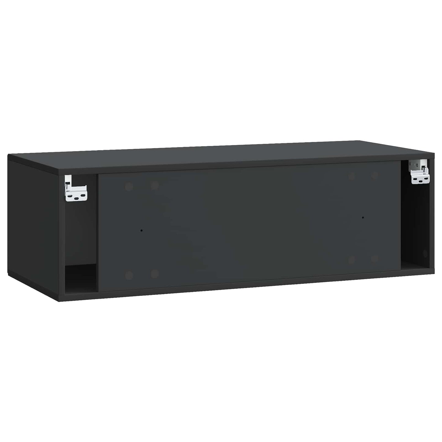 Wall-Mounted TV Cabinet Black 98 x 41 x 30 cm Engineered Wood