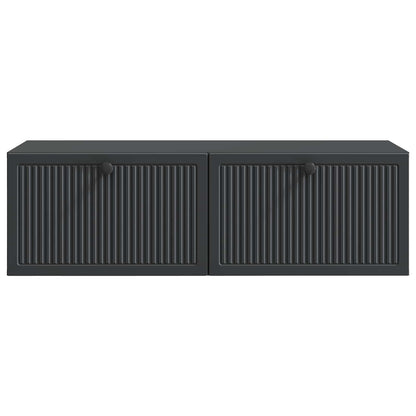 Wall-Mounted TV Cabinet Black 98 x 41 x 30 cm Engineered Wood