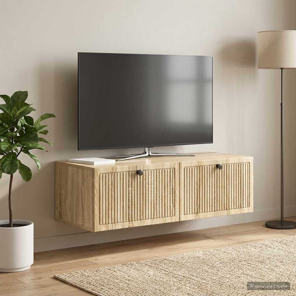 Wall-Mounted TV Cabinet Wall-mounted Sonoma Oak 98 x 41 x 30 cm