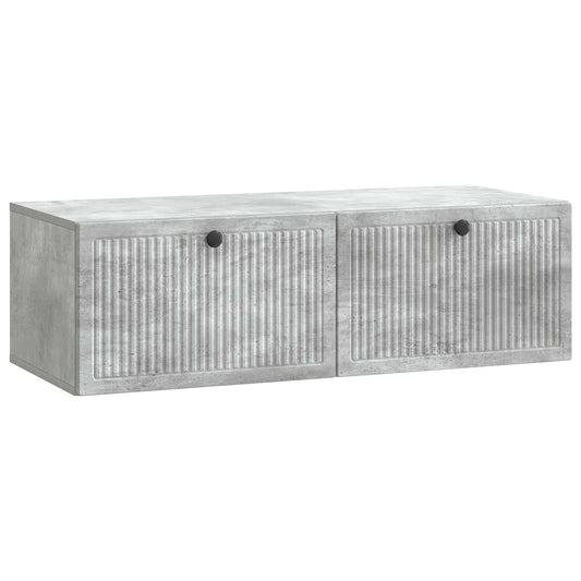 Wall-Mounted TV Cabinet Concrete Grey 98 x 41 x 30 cm