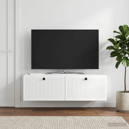 Wall-Mounted TV Cabinet High Gloss White 98 x 41 x 30 cm