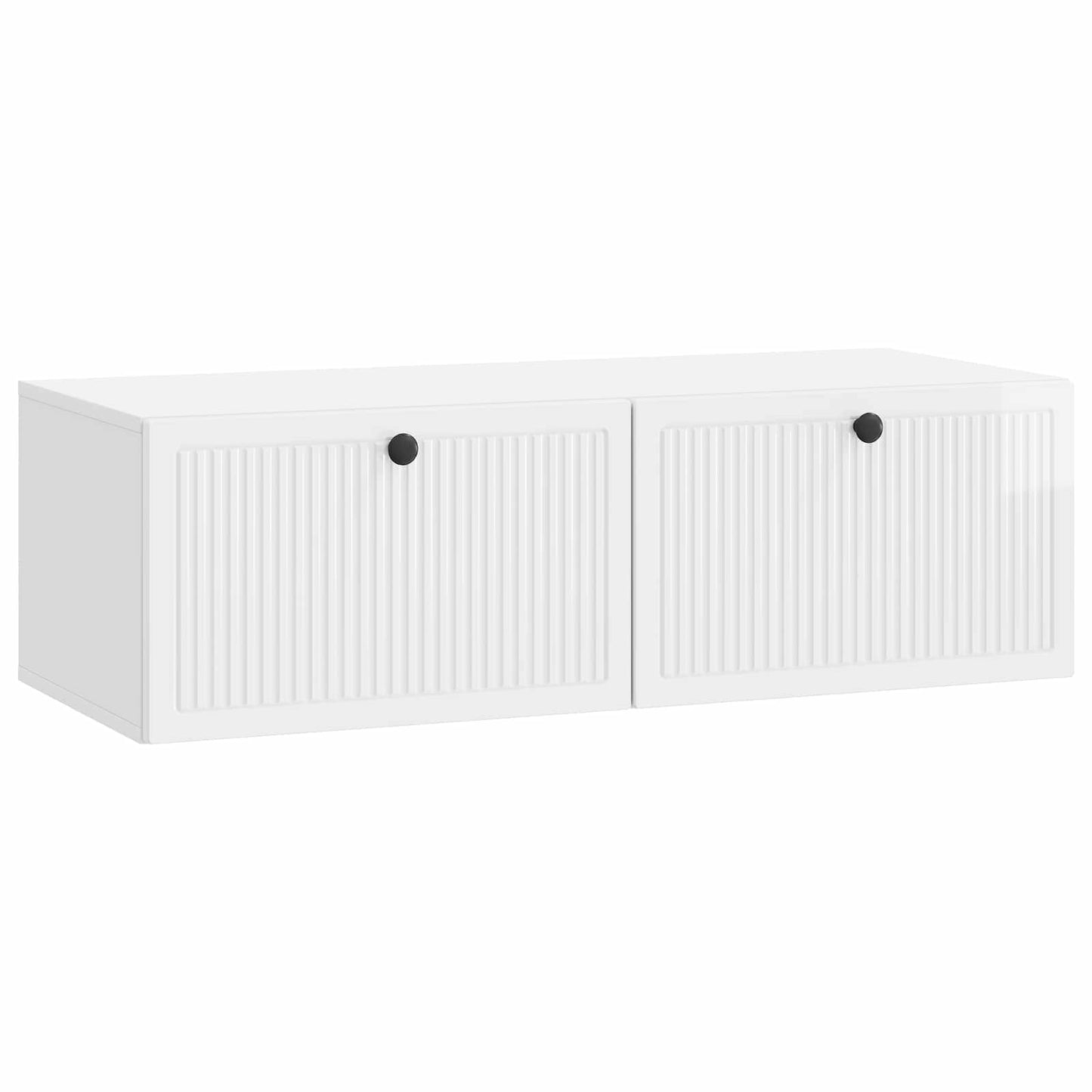 Wall-Mounted TV Cabinet High Gloss White 98 x 41 x 30 cm