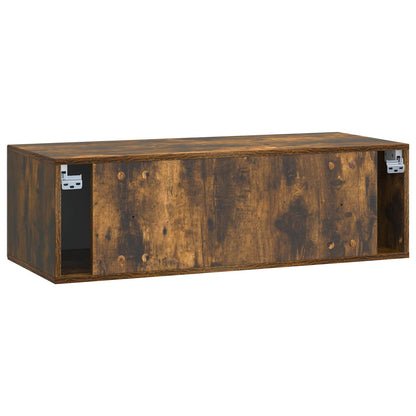 Wall-Mounted TV Cabinet Wall-mounted Smoked Oak 98 x 41 x 30 cm