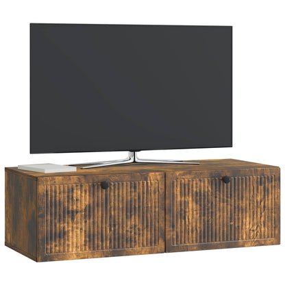 Wall-Mounted TV Cabinet Wall-mounted Smoked Oak 98 x 41 x 30 cm