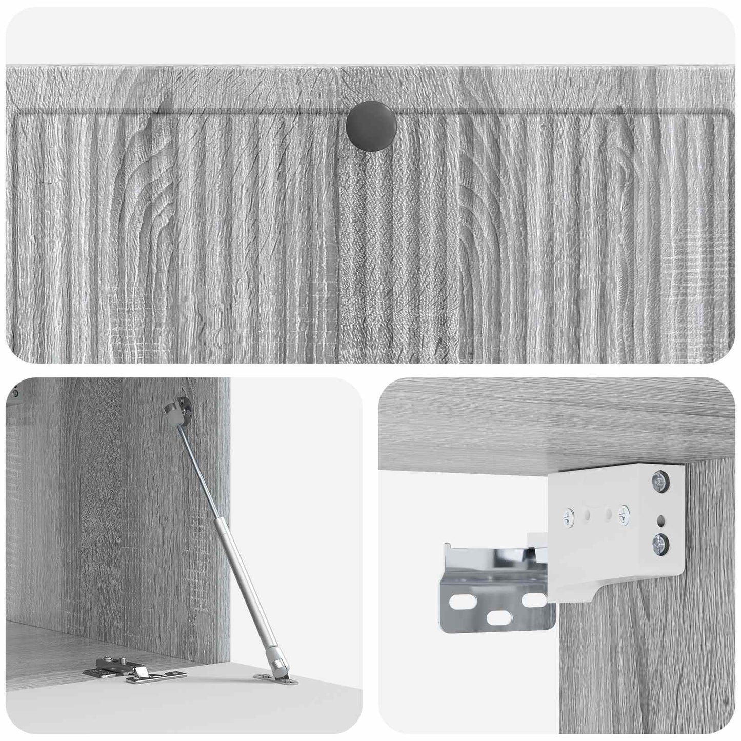 Wall-Mounted TV Cabinet Grey Sonoma 98 x 41 x 30 cm
