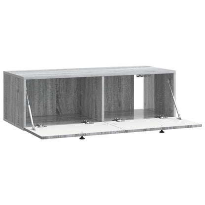 Wall-Mounted TV Cabinet Grey Sonoma 98 x 41 x 30 cm