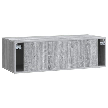 Wall-Mounted TV Cabinet Grey Sonoma 98 x 41 x 30 cm