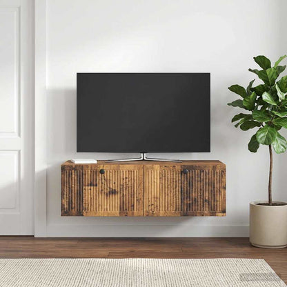 Wall-Mounted TV Cabinet Wall-mounted Old Wood 98 x 41 x 30 cm