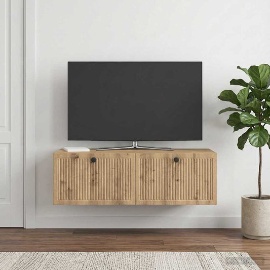 Wall-Mounted TV Cabinet Artisan Oak 98 x 41 x 30 cm