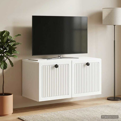 Wall-Mounted TV Cabinet White 59.5 x 31 x 30 cm Engineered Wood