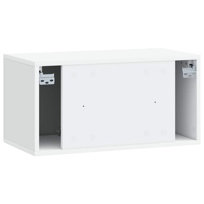 Wall-Mounted TV Cabinet White 59.5 x 31 x 30 cm Engineered Wood