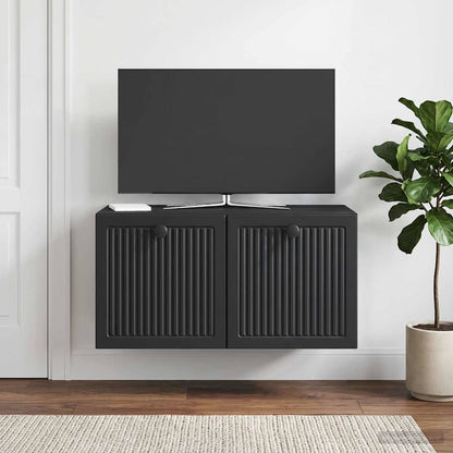 Wall-Mounted TV Cabinet Black 59.5 x 31 x 30 cm Engineered Wood