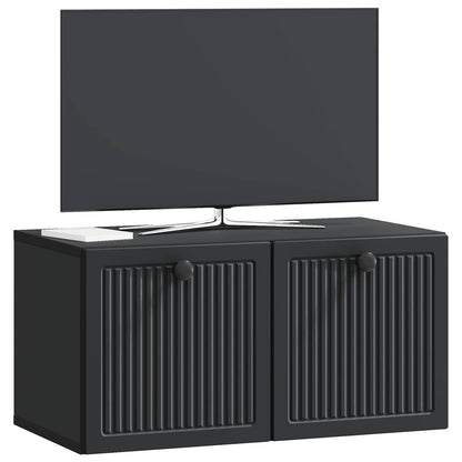 Wall-Mounted TV Cabinet Black 59.5 x 31 x 30 cm Engineered Wood
