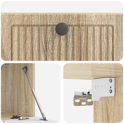Wall-Mounted TV Cabinet Sonoma Oak 59.5 x 31 x 30 cm