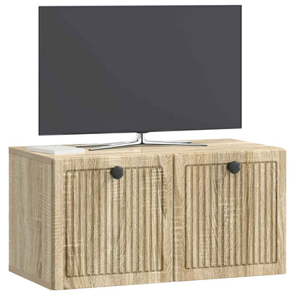 Wall-Mounted TV Cabinet Sonoma Oak 59.5 x 31 x 30 cm