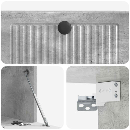 Wall-Mounted TV Cabinet Concrete Grey 59.5 x 31 x 30 cm