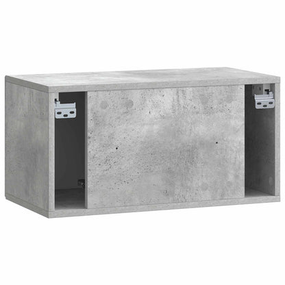 Wall-Mounted TV Cabinet Concrete Grey 59.5 x 31 x 30 cm
