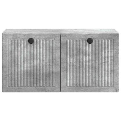 Wall-Mounted TV Cabinet Concrete Grey 59.5 x 31 x 30 cm