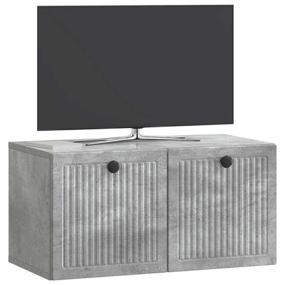 Wall-Mounted TV Cabinet Concrete Grey 59.5 x 31 x 30 cm