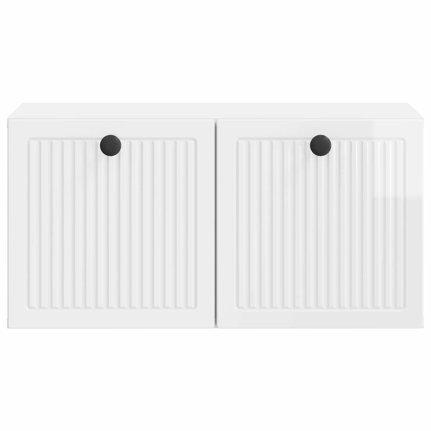 Wall-Mounted TV Cabinet High Gloss White 59.5 x 31 x 30 cm