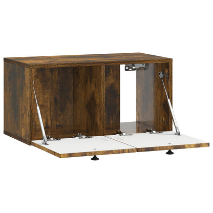 Wall-Mounted TV Cabinet Smoked Oak 59.5 x 31 x 30 cm
