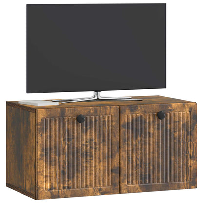 Wall-Mounted TV Cabinet Smoked Oak 59.5 x 31 x 30 cm