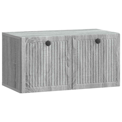 Wall-Mounted TV Cabinet Grey Sonoma 59.5 x 31 x 30 cm