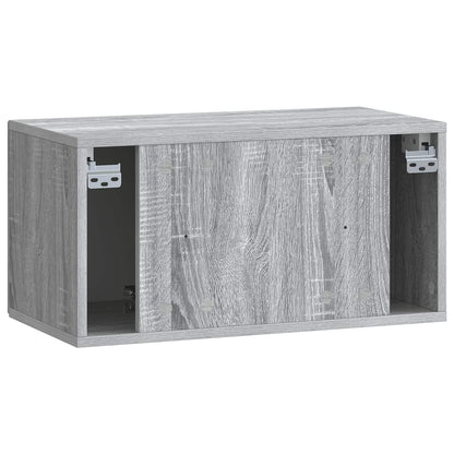 Wall-Mounted TV Cabinet Grey Sonoma 59.5 x 31 x 30 cm