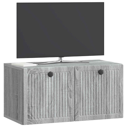 Wall-Mounted TV Cabinet Grey Sonoma 59.5 x 31 x 30 cm