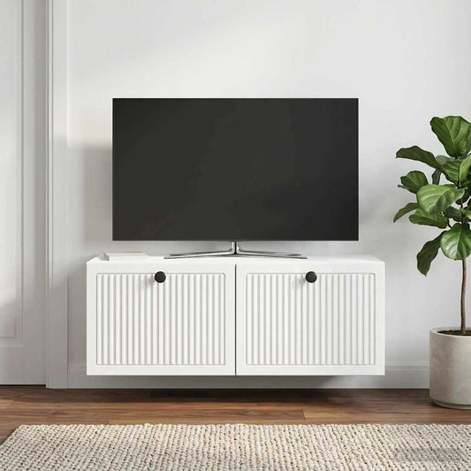 Wall-Mounted TV Cabinet White 78.5 x 31 x 30 cm Engineered Wood