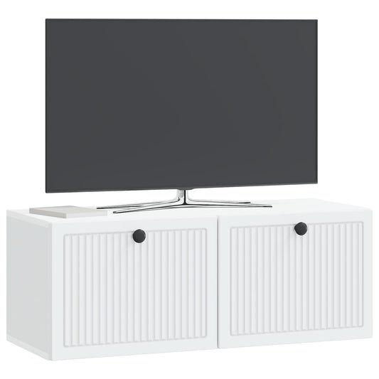 Wall-Mounted TV Cabinet White 78.5 x 31 x 30 cm Engineered Wood