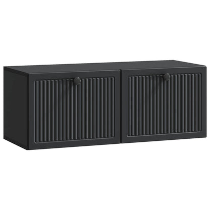 Wall-Mounted TV Cabinet Black 78.5 x 31 x 30 cm Engineered Wood