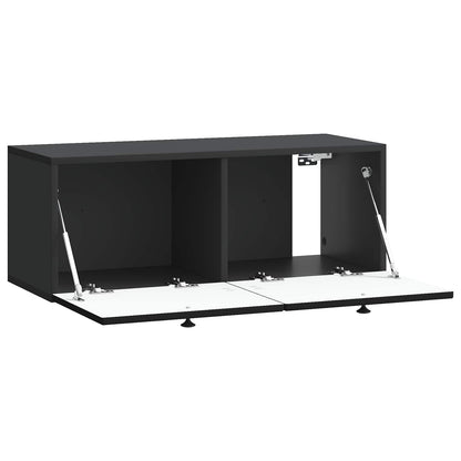 Wall-Mounted TV Cabinet Black 78.5 x 31 x 30 cm Engineered Wood