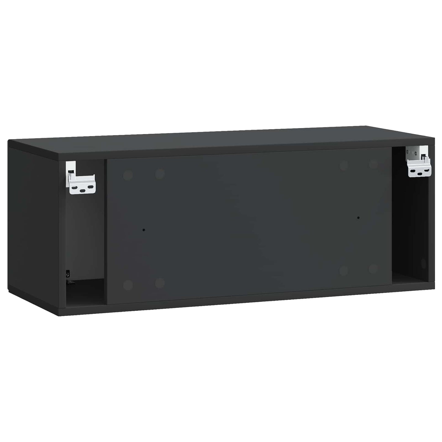 Wall-Mounted TV Cabinet Black 78.5 x 31 x 30 cm Engineered Wood