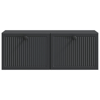 Wall-Mounted TV Cabinet Black 78.5 x 31 x 30 cm Engineered Wood