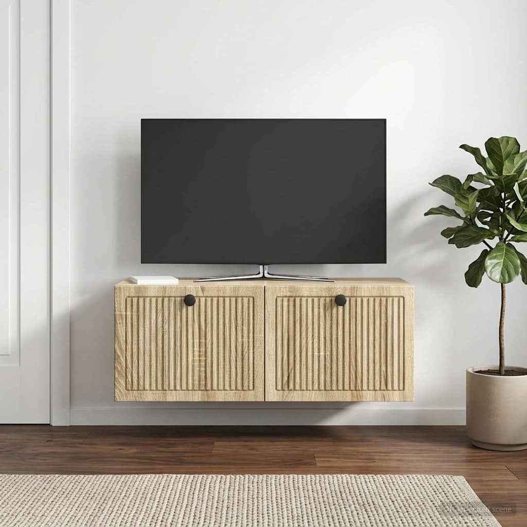 Wall-Mounted TV Cabinet Sonoma Oak 78.5 x 31 x 30 cm