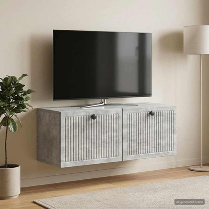 Wall-Mounted TV Cabinet Concrete Grey 78.5 x 31 x 30 cm