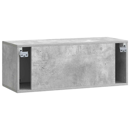 Wall-Mounted TV Cabinet Concrete Grey 78.5 x 31 x 30 cm