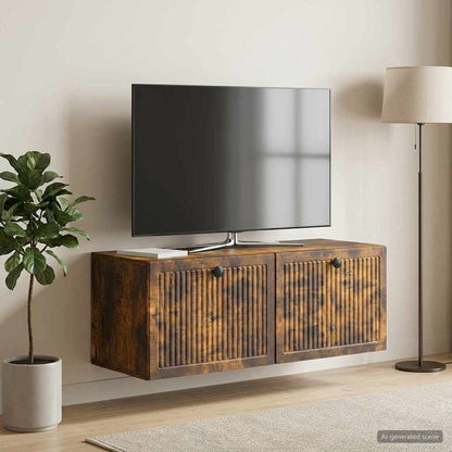 Wall-Mounted TV Cabinet Smoked Oak 78.5 x 31 x 30 cm