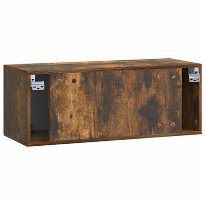 Wall-Mounted TV Cabinet Smoked Oak 78.5 x 31 x 30 cm