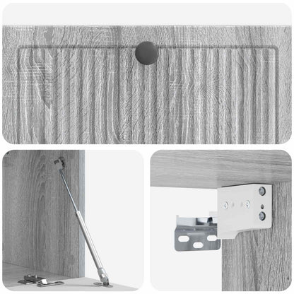 Wall-Mounted TV Cabinet Grey Sonoma 78.5 x 31 x 30 cm