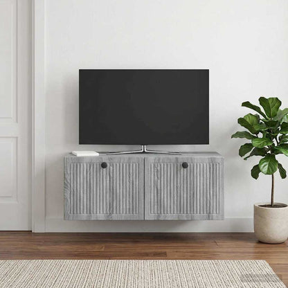 Wall-Mounted TV Cabinet Grey Sonoma 78.5 x 31 x 30 cm