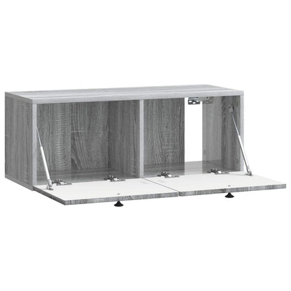 Wall-Mounted TV Cabinet Grey Sonoma 78.5 x 31 x 30 cm