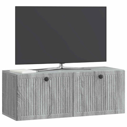 Wall-Mounted TV Cabinet Grey Sonoma 78.5 x 31 x 30 cm